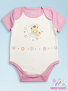 PINK  ONESIE- BEAR STAR