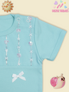 SEQUIN LACE WITH BOW