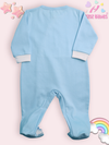 BOW BEAR DOT PRINT -BLUE