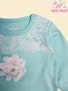 ROMPER  BIG FLOWER WITH LACE