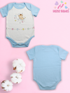BLUE  ONESIE- BEAR STAR