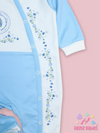 ROMPER ROUND FLOWER - BLUE