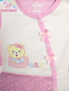 BOW BEAR DOT PRINT - PINK