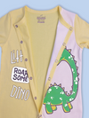 YELLOW LITTLE DINO ROMPER