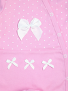 DOT PRINT WITH BOWS - PINK