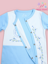 ROMPER ROUND FLOWER - BLUE