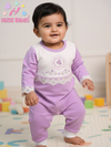 ROMPER -LACE WITH  ROUND PRINT