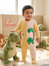 YELLOW LITTLE DINO ROMPER