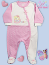 BOW BEAR DOT PRINT - PINK