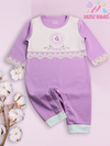 ROMPER -LACE WITH  ROUND PRINT