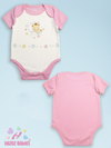 PINK  ONESIE- BEAR STAR