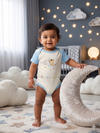 BLUE  ONESIE- BEAR STAR