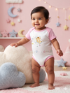 PINK  ONESIE- BEAR STAR
