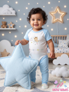 BLUE  ONESIE SET - BEAR STAR